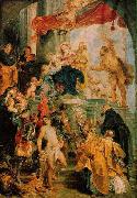 RUBENS, Pieter Pauwel Virgin and Child Enthroned with Saints china oil painting reproduction